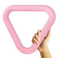 FLD Silicone and Cast Iron Triangular Ring Dumbbell for Pilates and Strength Training