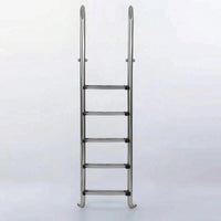Stainless Steel Pool Ladder in-Ground 5-Step Pool Ladder Heavy Duty for Hotel Managers, in-Ground Pools