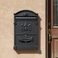 Lockable Wall Mailbox Weather Resistant Rainproof Post Box Secure Lock for Villa