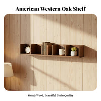 Floating Plank Shelf Easy Installation Wall-Mounted Display shelf for Homeowners