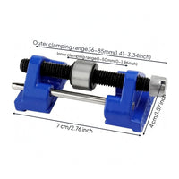 Threaded Adjustment Blade Sharpening Guide Knurled Knob Blade Honing Guide Roller Design Plane Blade Sharpening Jig Blue Body