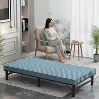 Folding Bed with Mattress Padded Folding Bed Portable Cot for Guests, Adults, Guest Room, Office, Small Apartments