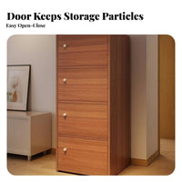Narrow Floor Cabinet particleshield upright Storage Tower With Doors for Homeowners