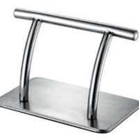 QLD Stainless Steel Footrest for Beauty Salon Chair, Movable, Chrome Plated