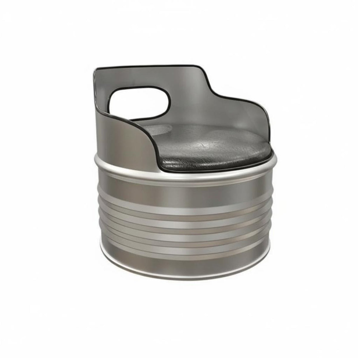 Oil Drum Table and Chair Combo Factory Theme & Design 3-Piece Patio Group Retro Look and Feel sturdyDuty for Restaurateurs