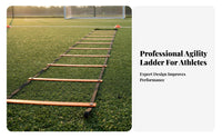 Sturdy Agility Ladder Flexible Footwork Training Ladder Portable Fitness Equipment High-Visibility for Children, Athletes, Outdoor, Gym