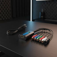 YPbPr to Digital Video Interface Converter USB Powered Component to Digital Video Interface Converter Plug and Play for Retro Enthusiasts