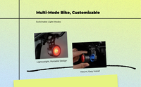 USB-C rechargeable bike brake light