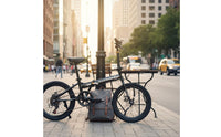 Variable Speed 20 Inch Folding Bike Foldable Design Disc Brake Folding Bike Adjustable Height Portable Commuter Bike Comfortable Saddle for Students, Adults, Commuters, Commuting, Outdoor, City