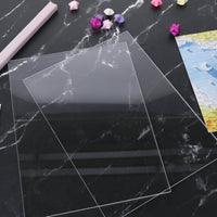 2 Pieces Acrylic Cutting Pad Standard Size Acrylic Cutting Plate Smooth Surface Crafting Supply for Art Studio