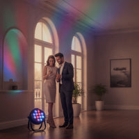 Battery Powered Par Light RGBWA Battery Powered Stage Lights Waterproof Stage Light 6-in-1 LED Par Can Lights App-Controlled