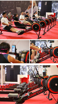 Powerfun500/550金属底座座垫划船机配件可调座椅滚轮家用优选