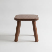 Solid Wood Kids Stool Small Wooden Stool with Tapered Legs Compact Furniture Sturdy for Toddlers, Playroom, Entryway