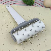 不锈钢披萨打孔器 饼干轮针披萨轮披萨滚针 面团扎孔器面包滚针
