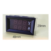 Easy Installation Double Display Voltage Current Meter Digital AC Volt Amp Meter for DIY Enthusiasts