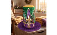 Mardi Carnival Headwear Hat Printed Carnival Top Hat Decorative for Photo Shoots