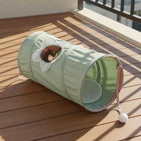 Collapsible Foldable Spiral Tunnel Easy Storage Spiral Feline Tunnel Portable Feline Tube Toy Interactive for Cats, Indoor, Playtime