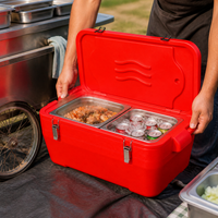 Insulated Stainless Steel Cooler Box for Outdoor Picnic, Car, Seafood, and Commercial Use