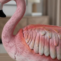 Flamingo Storage Box Detailed Feathers House Decoration Waterproof for Gardeners