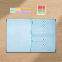 Manila Pocket Binder Multiple Pockets Expanding File Folder Easy to Organize Accordion Document Holder for Home