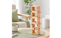 Wooden Pylon Toy Montessori Wooden Bead   Fine Motor Toy with Knobs for Kids