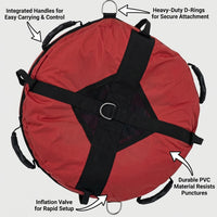 Surface Marker Buoy Scuba Diving, High Visibility Dive Flag, Inflatable Marker B #variant:Freediving Buoy