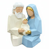 Holy Family Statue Resin Religious Decoration Collectible Home Decor for Bedroom, Easter