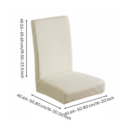 Geometric Pattern Chair Cover Stretchable Jacquard Chair Cover Stretchy for Home
