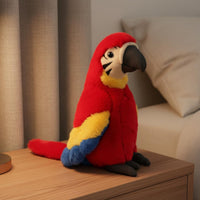 Birthday Gift Parrot Stuffed Toy Soft and Cute Stuffed Parrot Doll PP Cotton Filled for Playroom