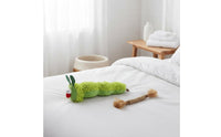 Boredom Eliminator Caterpillar Stuffed Toy With Silvervine Catnip Pillow Toy Interactive Play Chenille Cat Pillow Encourages Natural Instincts for Cats, Kittens