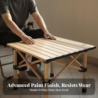 Quick Fold Design Portable Picnic Table Easy Setup Lightweight Picnic Table Sturdy Construction Stable Structure for Picnickers, Apartment Dwellers, Camping, Balcony, Backyard, Beach