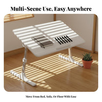 Foldable Laptop Table Height Adjustable Bed Tray Multi-Functional for Sofa, Kids