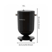 Trash Can on Wheels Sturdy Rolling Trash Can Odor Control