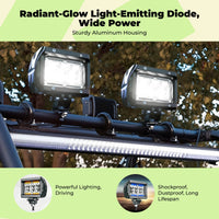 Waterproof LED truck light, focused beam