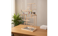 Parrot Activity Center Climbing Ladder Parrot Playstand Multitiered for Indoor