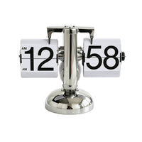 Automatic Flip Clock High End Flip Clock with Metal Base Classic for Collectors, Bookshelf