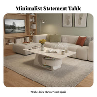 2 Pieces Nesting Table Combo Modern Design Household Furniture Minimalist aesthetic long-lasting Construction for Students, Home