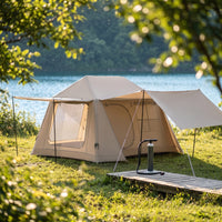 Easy Setup Inflatable Tent with Canopy Spacious Inflatable Camping Tent Long-Lasting Windproof for Families
