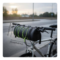 Drawstring Tube Bag Fastening Strap Mount Cylinder Bike Convenient Pouch to Carry Two-Wheeler Front Pouch for Mountain Biking, Biking