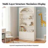 Cosmetic Display Cabinet Large Capacity Cosmetic Display Shelf Sturdy Construction Beauty Salon Storage Rack for Retailers, Homeowners, Spa, Showroom