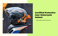 3/4 Open Face Motorcycle Helmet