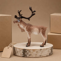 Standing Reindeer Figurine Black Hooves PVC Reindeer Figurine Gift Idea Holiday Decor for Children, Souvenir