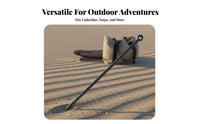 High-Strength Umbrella Ground Anchor Stable Beach Umbrella Sand Anchor Multi-Functional Two-Prong Ground Insert Easy to Install for Street Vendors, Beachgoers, Soil, Campsite, Patio, Garden