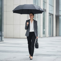 Automatic Open Umbrella with Curved Handle Classic Large Golf Umbrella Sturdy Heavy Duty for Travel