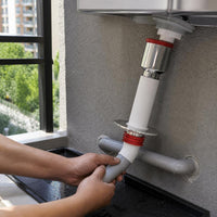 Washing Machine Drain Hose Connector with Odor-Proof Floor Drain Splitter for Balcony