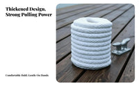 Heavy Duty Tug-of-War Rope High Tensile Strength Thick Braided Nylon Rope Long-Lasting Marine Mooring Line Wear-Resistant for Boat Owners, Boaters, Boating, Outdoor Activities, Competitions, Home Decoration