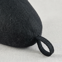 Steam Room Essential Parts Bundle, Sauna Cap for Steam Bath, Men Women Sauna Acc #variant:Black