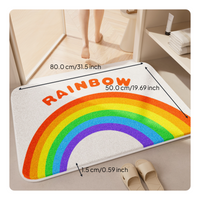 Absorbent Quick-Dry Bath Mat, Non-Slip Rug for Home