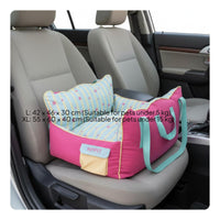 3-in-1 Pet Carrier Bag Hand Carry Dog Booster Seat Soft Padded for Cats