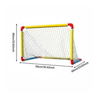 Easy Assembly Kids Mini Soccer Goal Parent-Child Interaction Foldable Soccer Goal Outdoor Toy for Toddlers